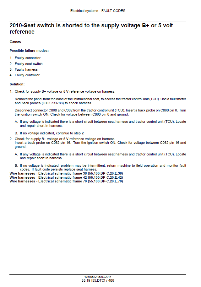 New Holland T9.435, T9.480, T9.530 - T9.700 Service Manual 47687988 PDF