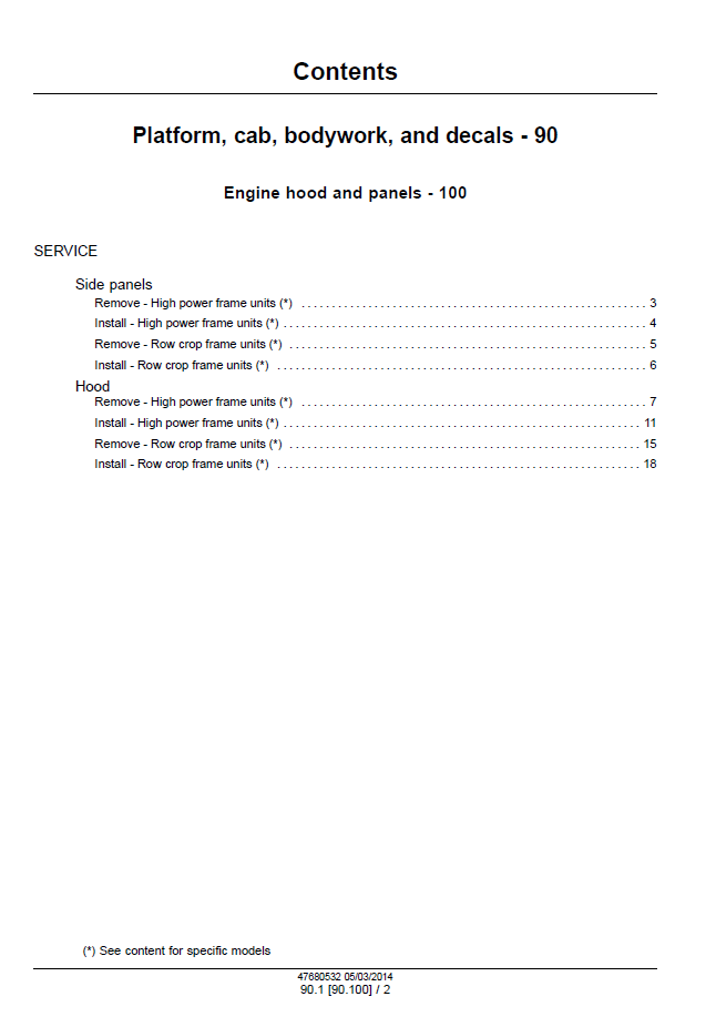 New Holland T9.435, T9.480, T9.530 - T9.700 Service Manual 47687990 PDF