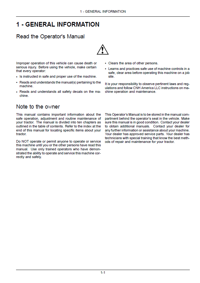 New Holland T9 Articulated Tractor Owner Handbook [47538842]