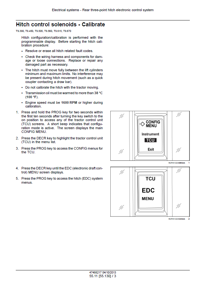 New Holland T9 Tier 4 Heavy Tractor Workshop Service Guide | 47632305