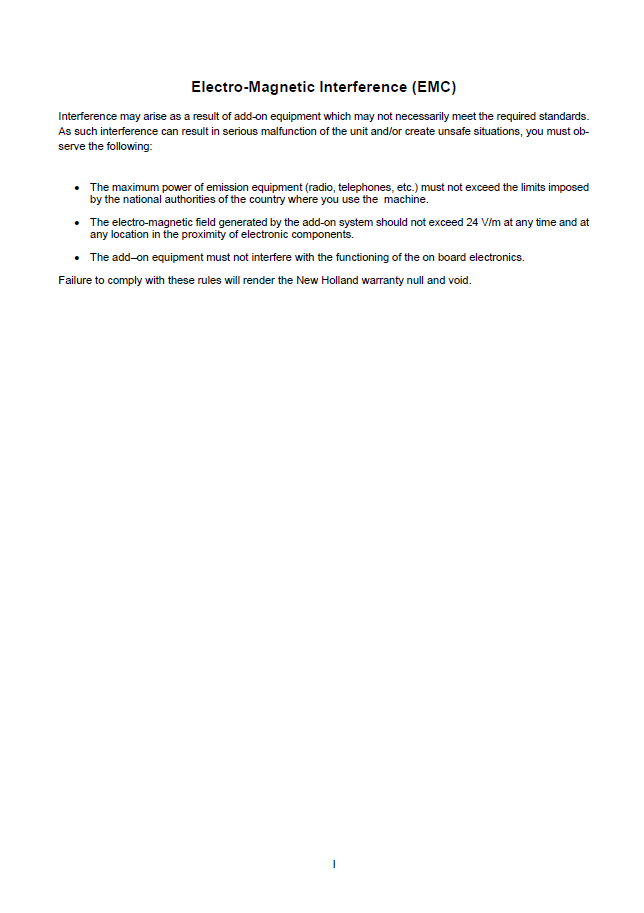 New Holland TD4040F Tractor Owner Handbook [47518911]