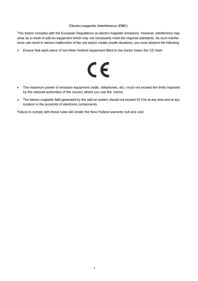 New Holland TD5000 Series High Clearance Tractor Handbook 47376863 (PDF)