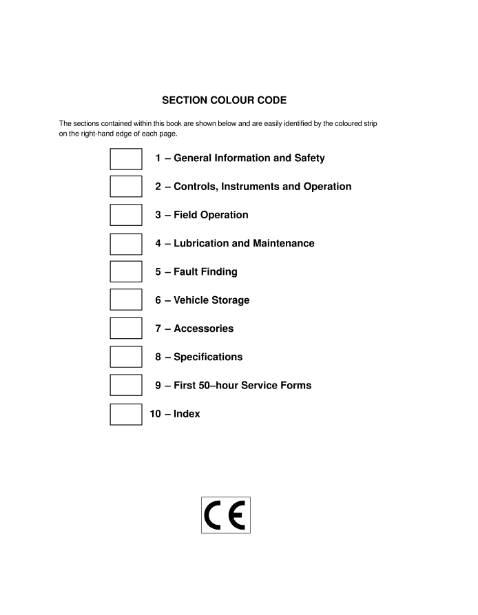 New Holland TD Series Tractor Operator Manual TD60D-TD95D 5091825