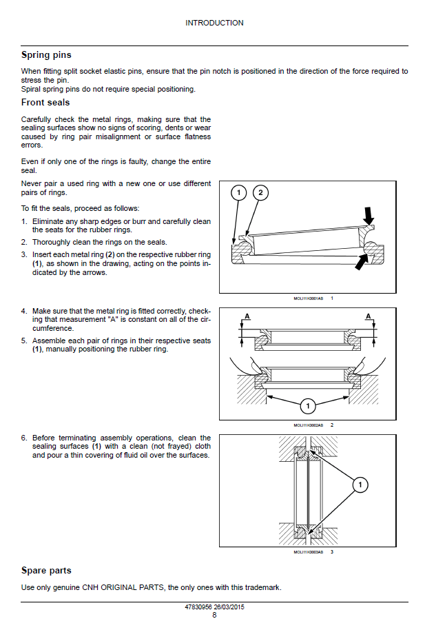 New Holland TK4030V to TK4060 Tractor Service Manual 47869948 PDF