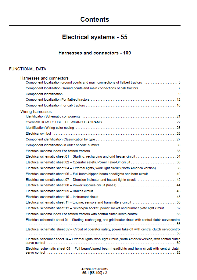 New Holland TK4030V to TK4060 Tractor Service Manual 47869950 PDF