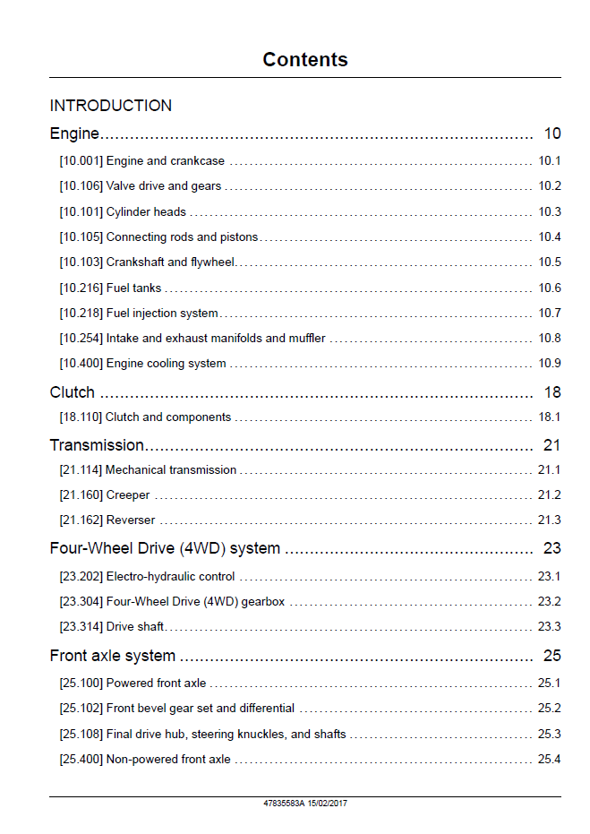 New Holland TL-Series Agricultural Utility Tractor Technical Service Manual (47835583A)