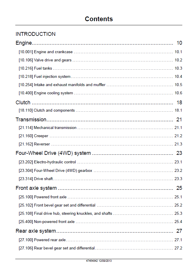 New Holland TL60E through TL95E Tractor Workshop and Repair Handbook 47454842 (PDF)