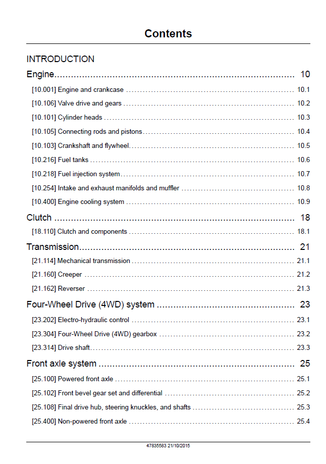 New Holland TL Series Tractor Service Manual PDF | TL60E, TL75E, TL85E, TL95E | 47835583