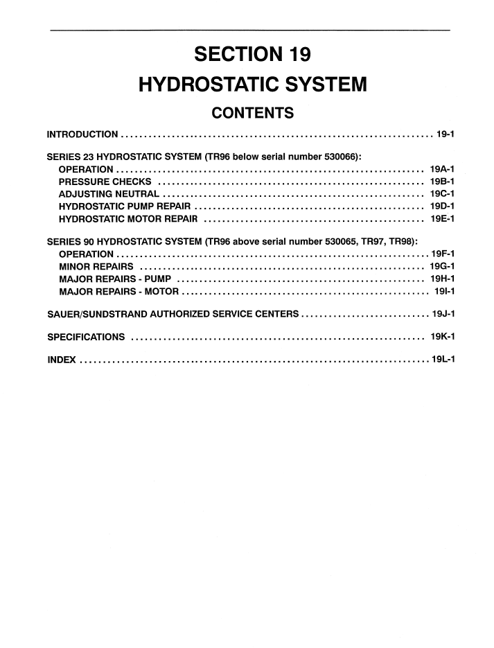 New Holland TR96 TR97 TR98 Combine Workshop Manual 40009619 PDF