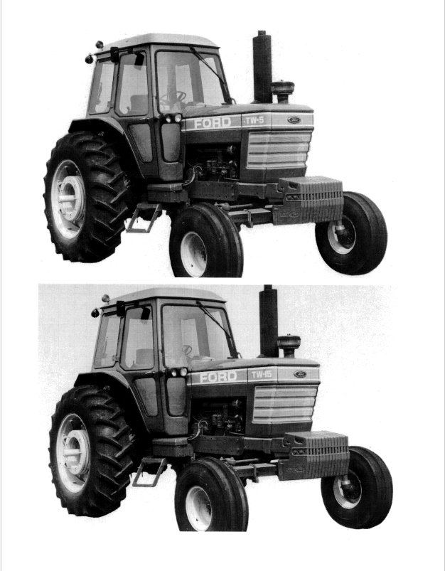 New Holland TW-5 TW-15 Tractor Operation Manual 42000520 PDF