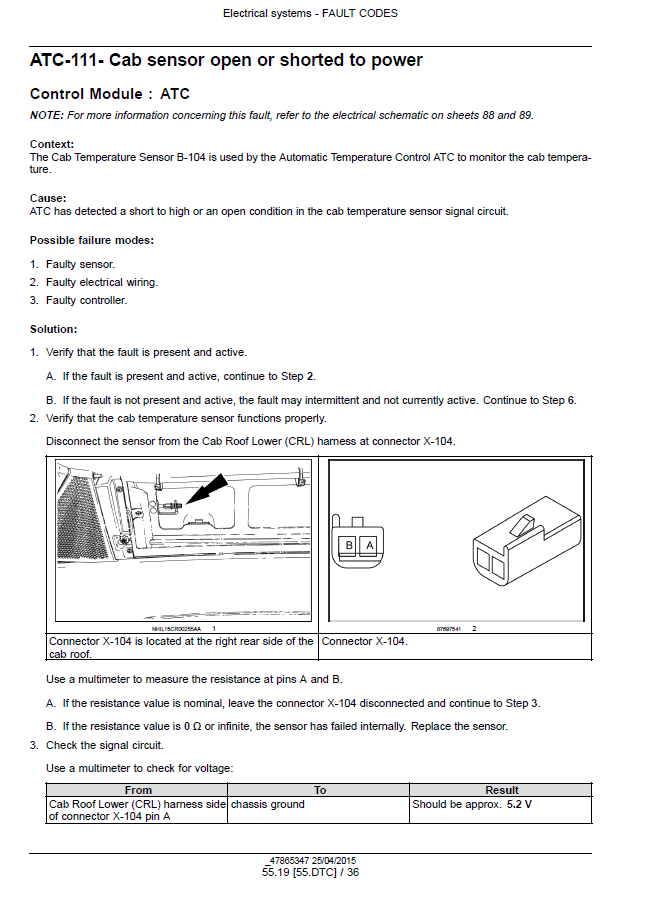 New Holland Tier 4B Combine Harvester Repair & Service Manual 47878231 PDF