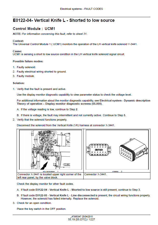 New Holland Tier 4B Combine Harvester Repair & Service Manual 47878234 PDF