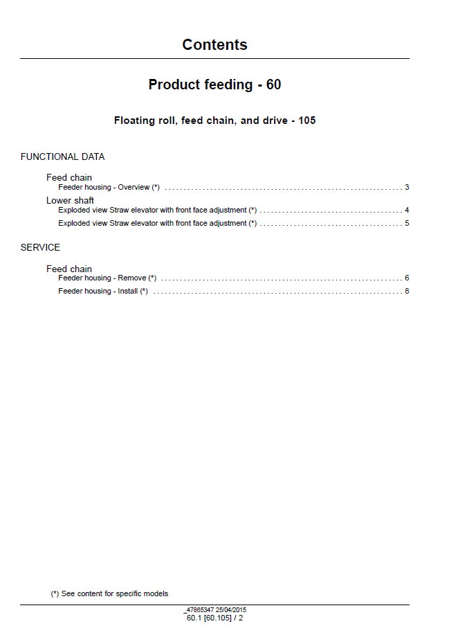 New Holland Tier 4B Combine Harvester Repair & Service Manual 47878238 PDF