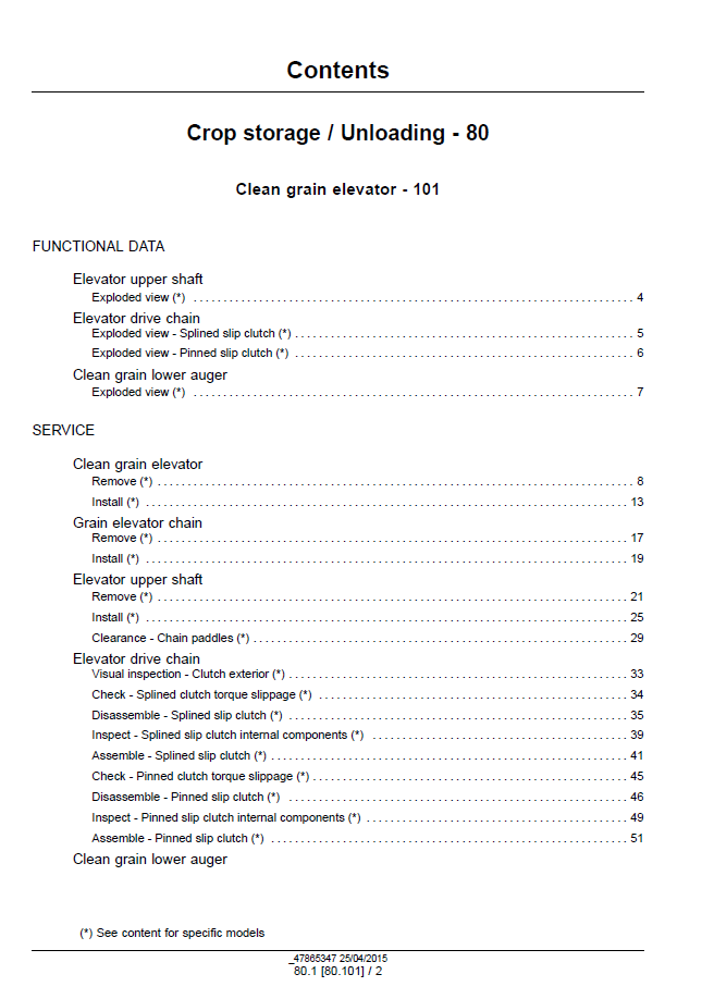 New Holland Tier 4B Combine Harvester Repair & Service Manual 47878240 PDF