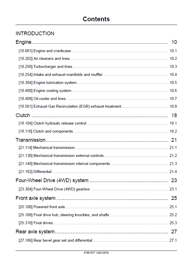 New Holland Tier 4B Compact Tractor Repair & Service Manual 47881877 PDF