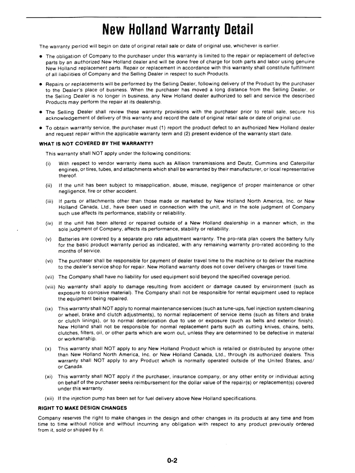New Holland Tractor Operator Manual 3830 4330V 42383020 PDF