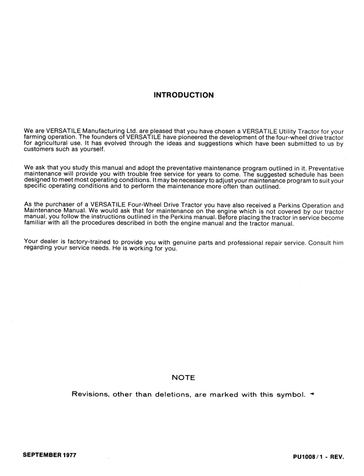 New Holland Versatile 150 Tractor Operator Manual PDF
