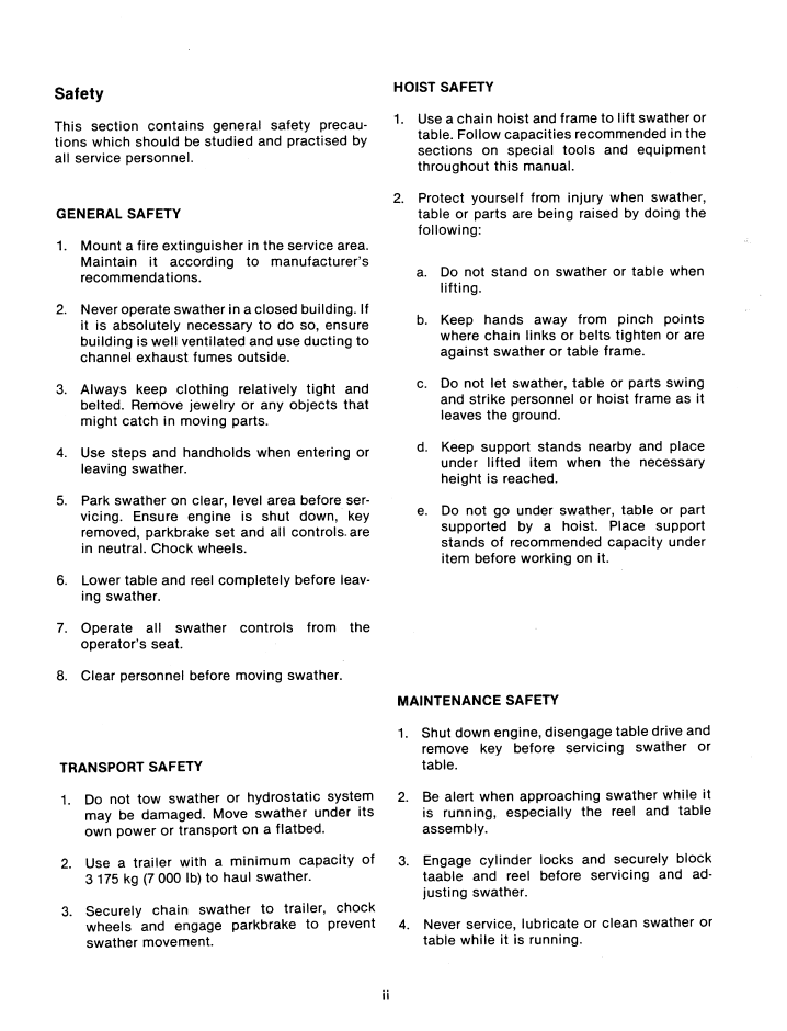 New Holland Versatile 4400 Swather Technical Manual 40440015 PDF