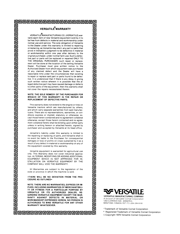New Holland Versatile 555 Tractor Manual PDF 42055501