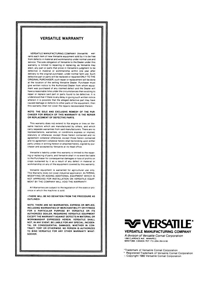New Holland Versatile 555 Tractor Manual PDF 42055502
