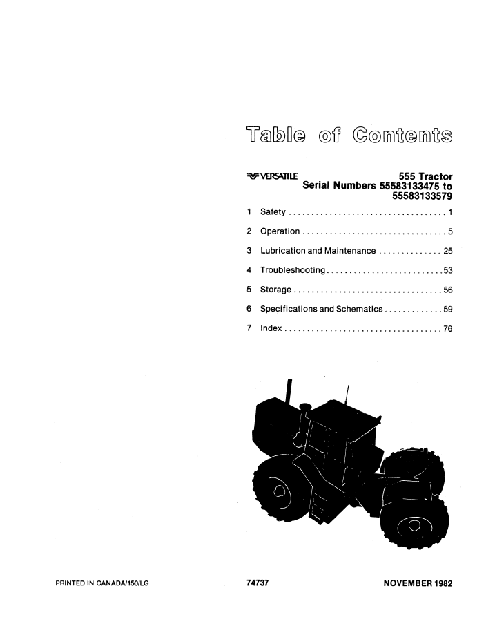 New Holland Versatile 555 Tractor Manual PDF 42055505