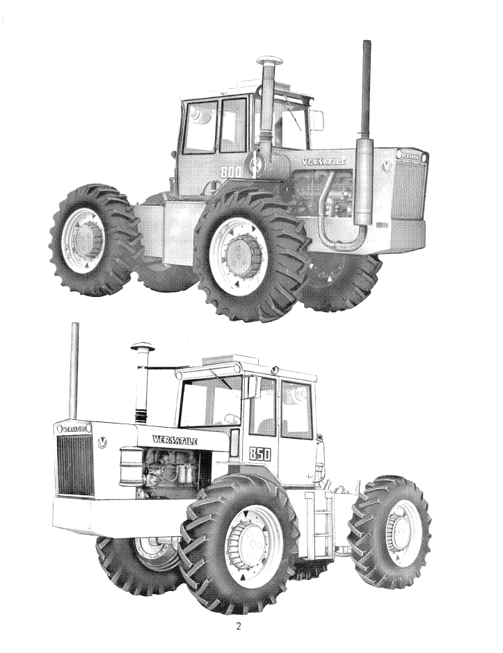 New Holland Versatile 800 850 Tractor Operating Guide 42080020