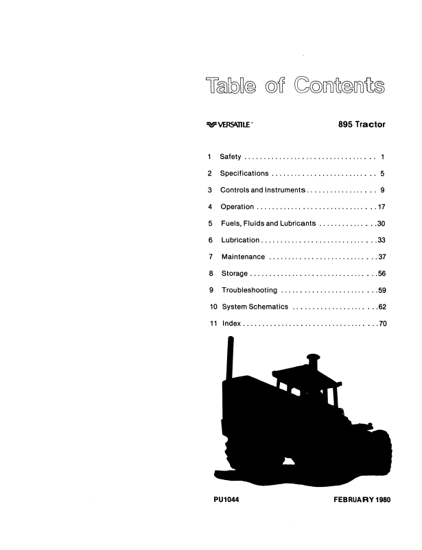 New Holland Versatile 895 Operating Manual 42089510