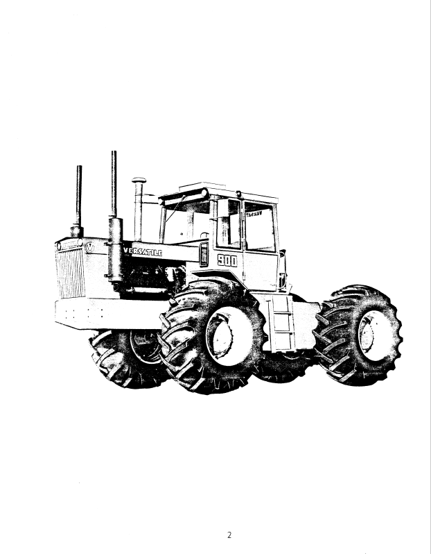 New Holland Versatile 900 4WD Tractor Manual 42090004 PDF