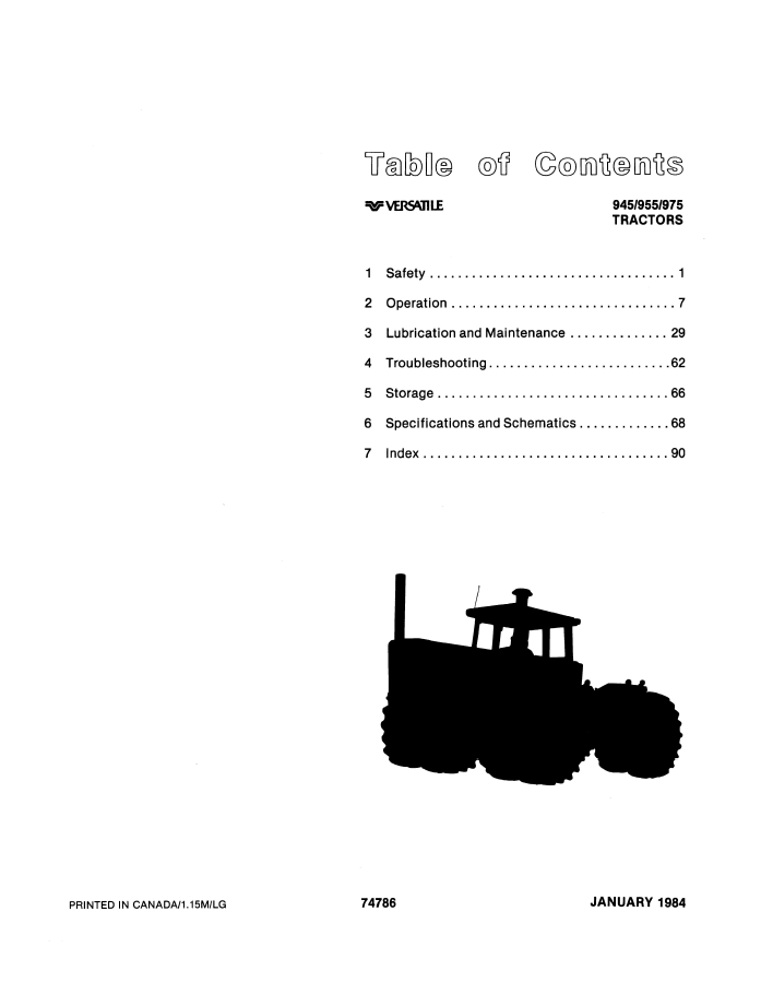 New Holland Versatile 945, 955 & 975 Tractor Manual PDF 42094530