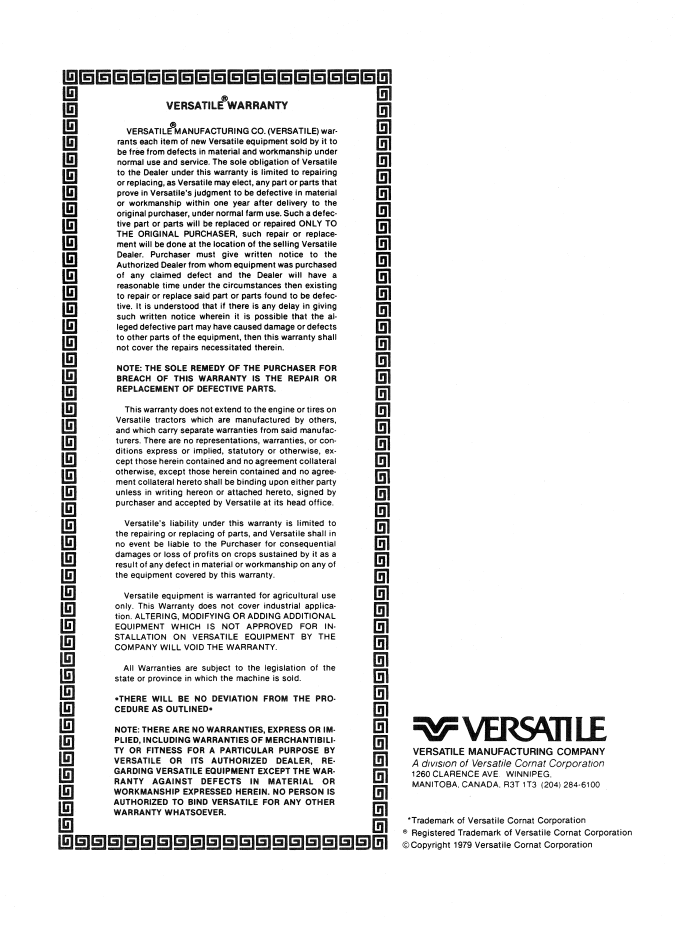 New Holland Versatile 950 Tractor Manual PDF 42095012