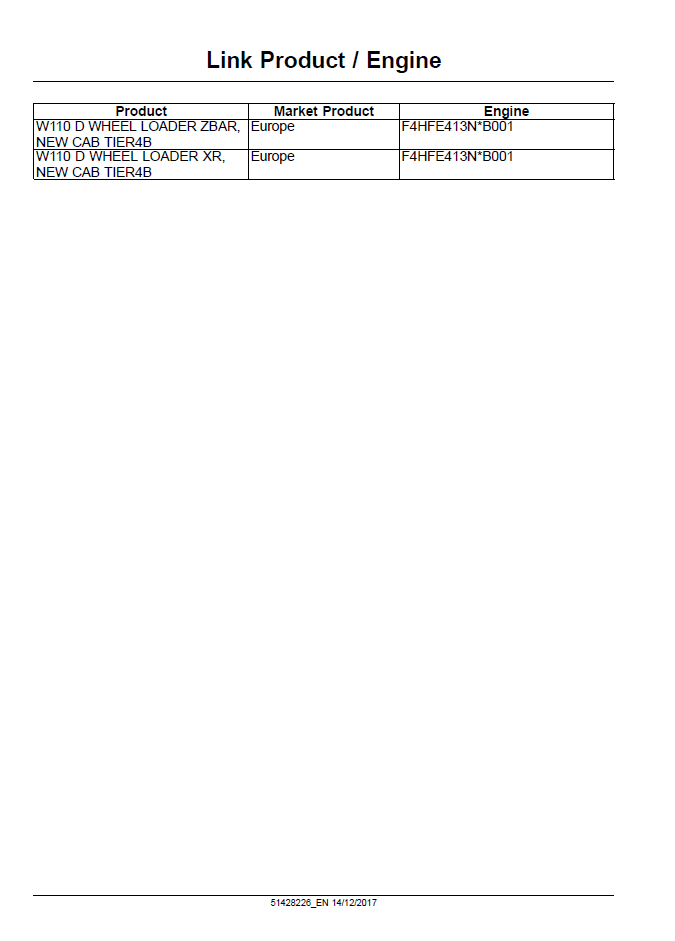 New Holland W110D Stage IV Service & Repair Manual 51428226