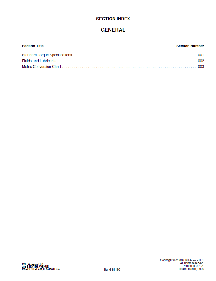 New Holland W110 W130 Loader Service Repair Manual 6-81160NAR0 PDF