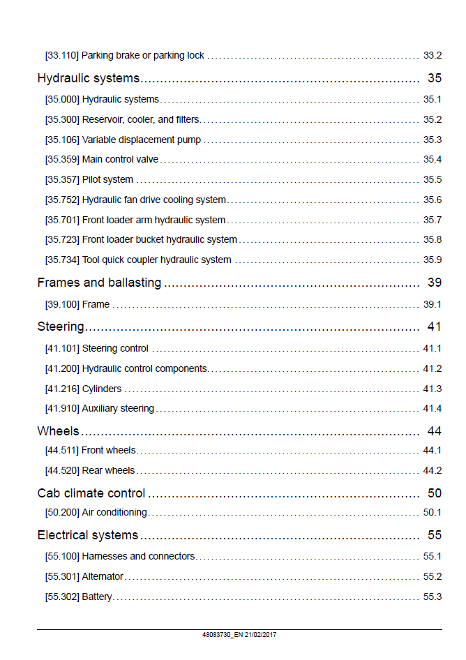 New Holland W130D-W170D Stage IV Loader Service Manual 48083730 PDF