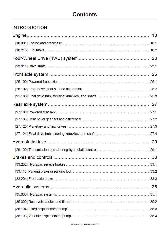 New Holland W50C-W80C Stage IIIB Wheel Loader Service Manual 47768541C PDF