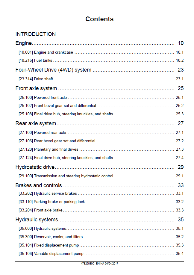 New Holland W50C, W60C & W70C Wheel Loader Repair Manual 47829080C PDF