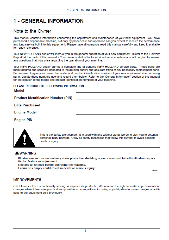 New Holland Workmaster 35, Workmaster 40 Manual 47708977 PDF