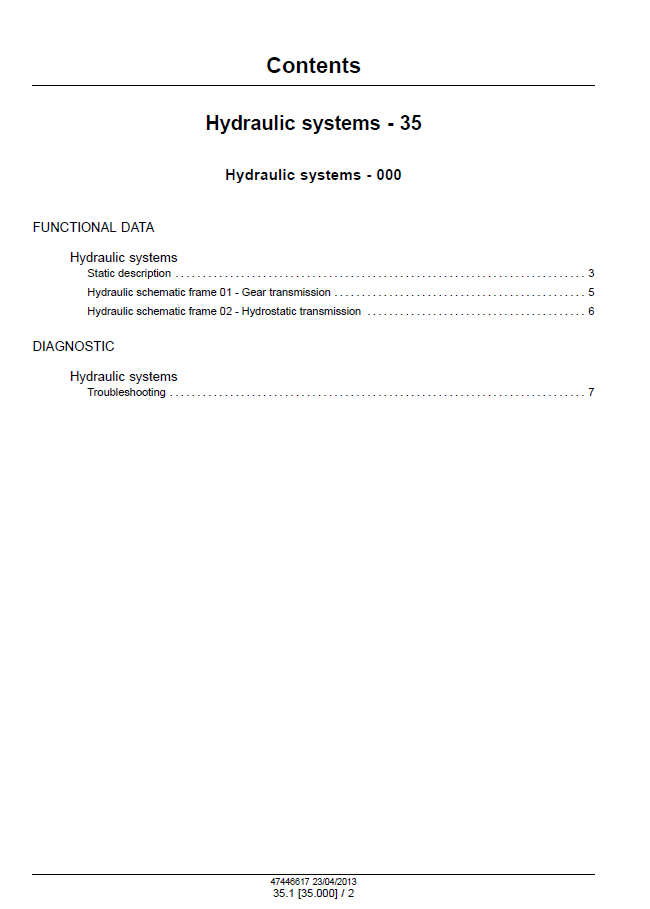 New Holland Workmaster 35 and 40 Technical Service Manual [47547322]