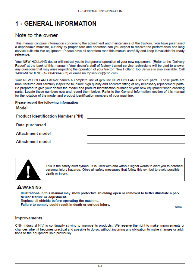 New Holland Workmaster 50, Workmaster 60, Workmaster 70 Manual 47690424 PDF