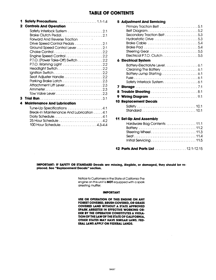 New Holland YT16H Yard Tractor Operator Guide 42001611 PDF