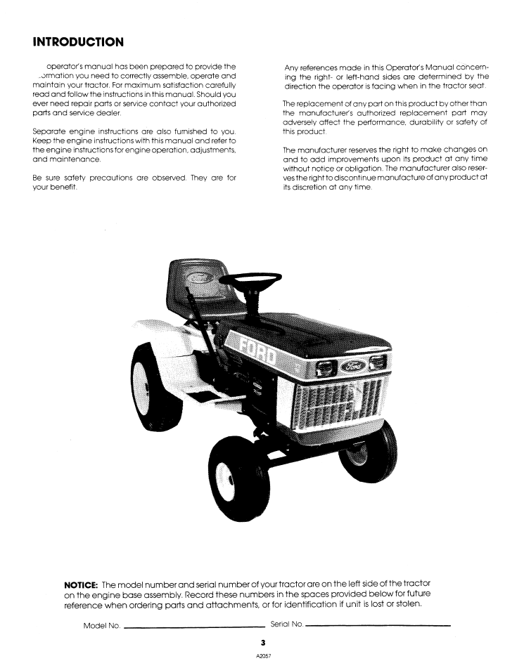 New Holland YT16 Yard Tractor User Guide 42001610 PDF