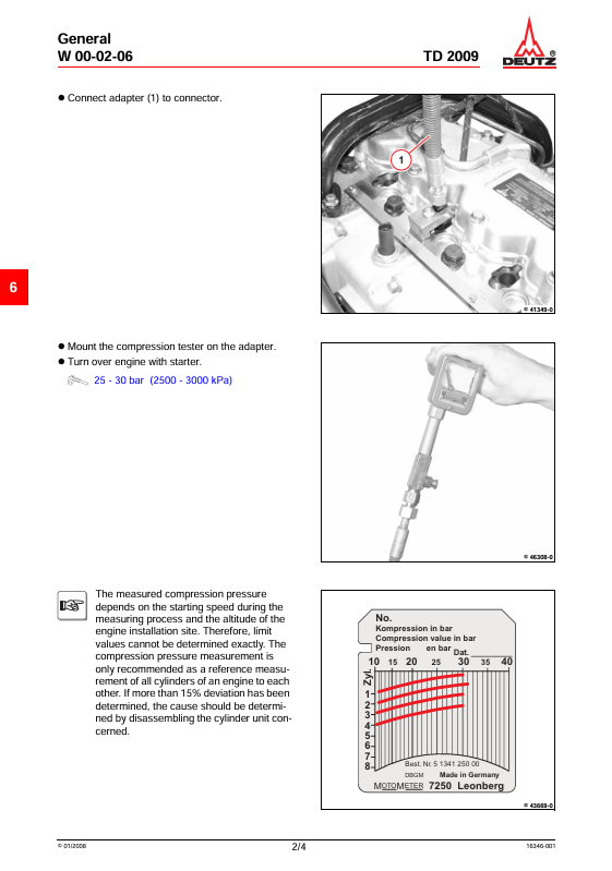 OEM GEHL Deutz D 2009 TD 2009 Engine Workshop Manual PDF Download