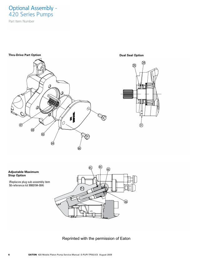 OEM GEHL Eaton 420 Mobile Piston Pump Workshop Manual PDF Download