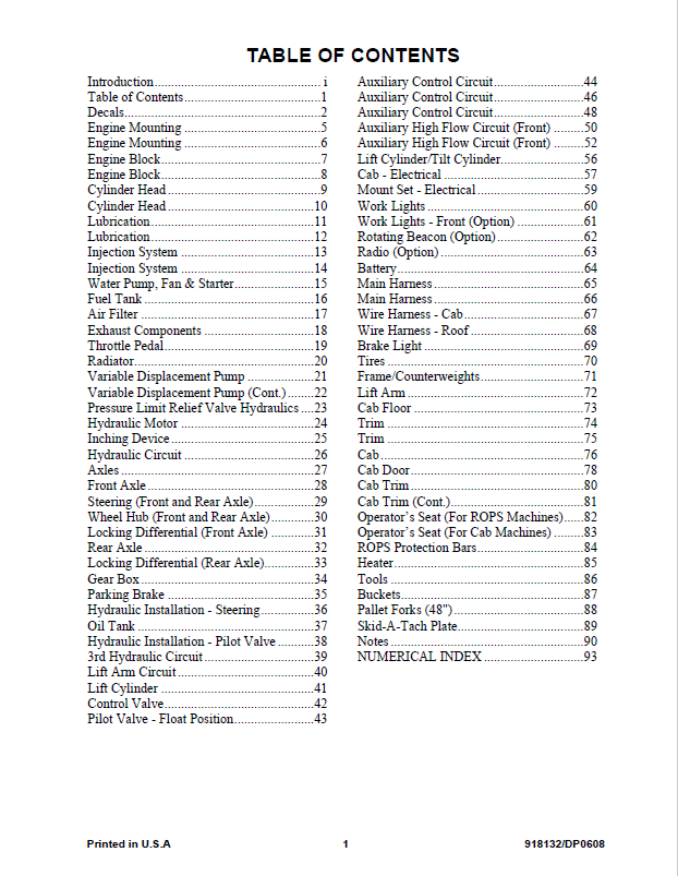 OEM Mustang ML28 All-Wheel-Steer Loader Parts Manual 918132