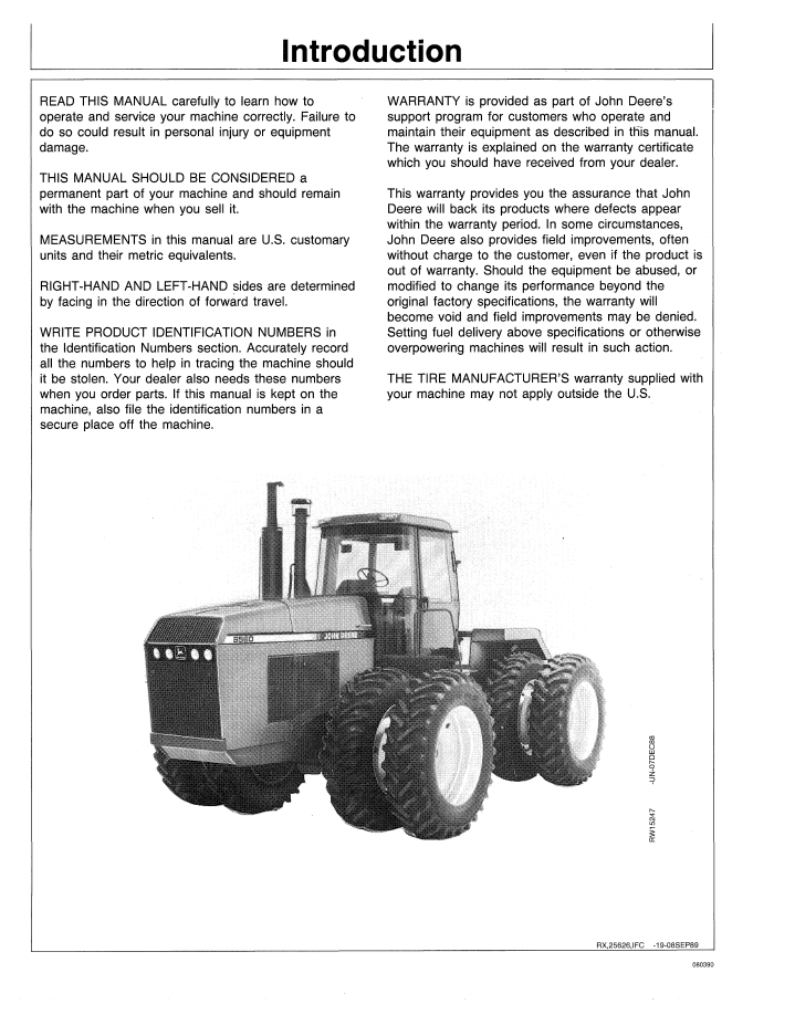 OMAR109479 John Deere 60 Series Tractor Manual – Complete Guide