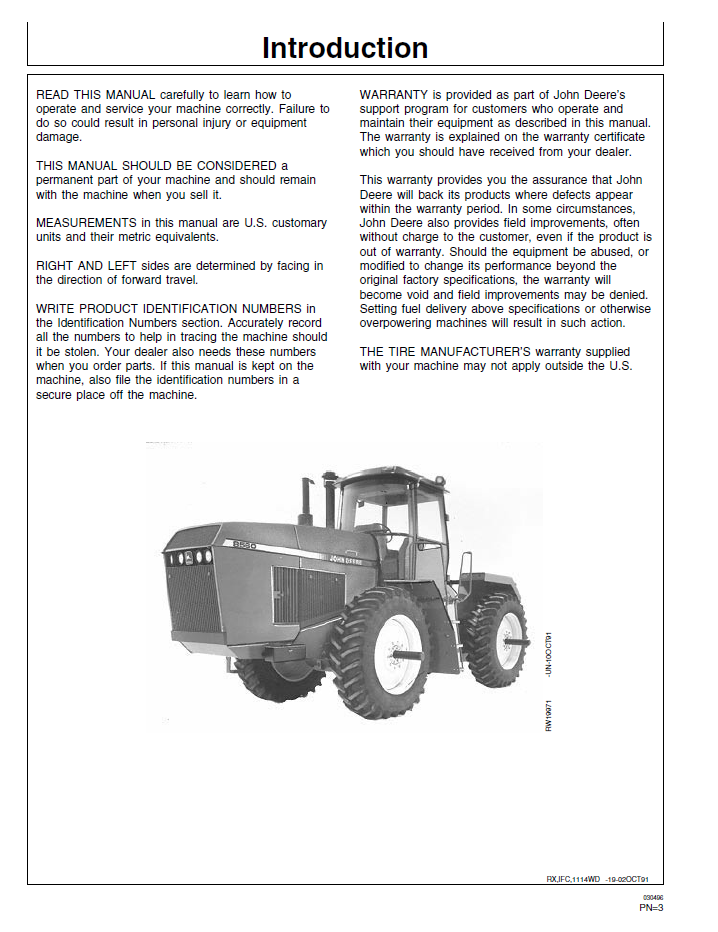 OMAR111204 John Deere Tractor Manual – Complete Operation & Maintenance Guide