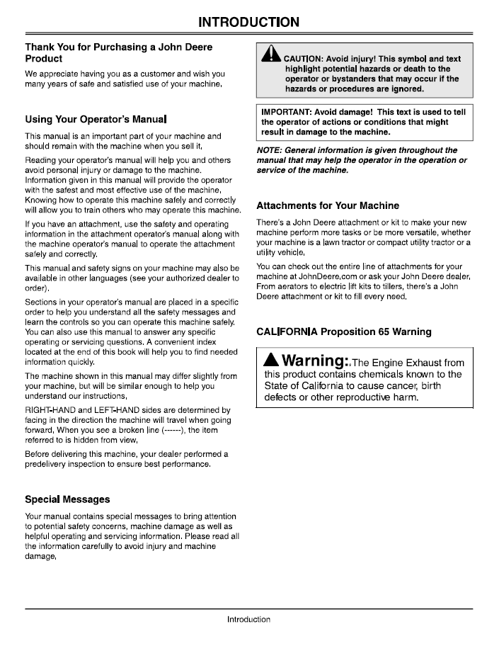 OMGX21827 John Deere Walk-Behind Rotary Mower Operator Manual Download