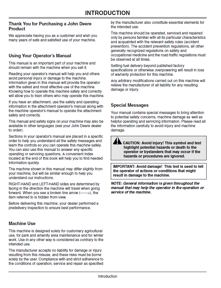 OMLVU13344 John Deere 4110 4115 Tractor Operation and Maintenance Manual