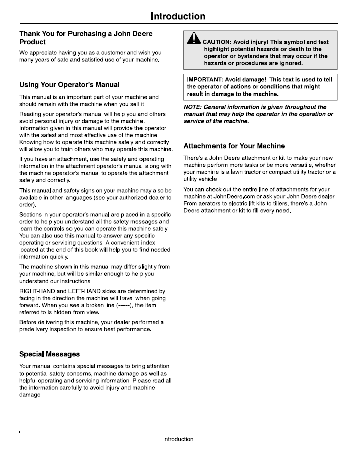 OMLVU23693 John Deere 4105 Tractor Operation & Maintenance Manual