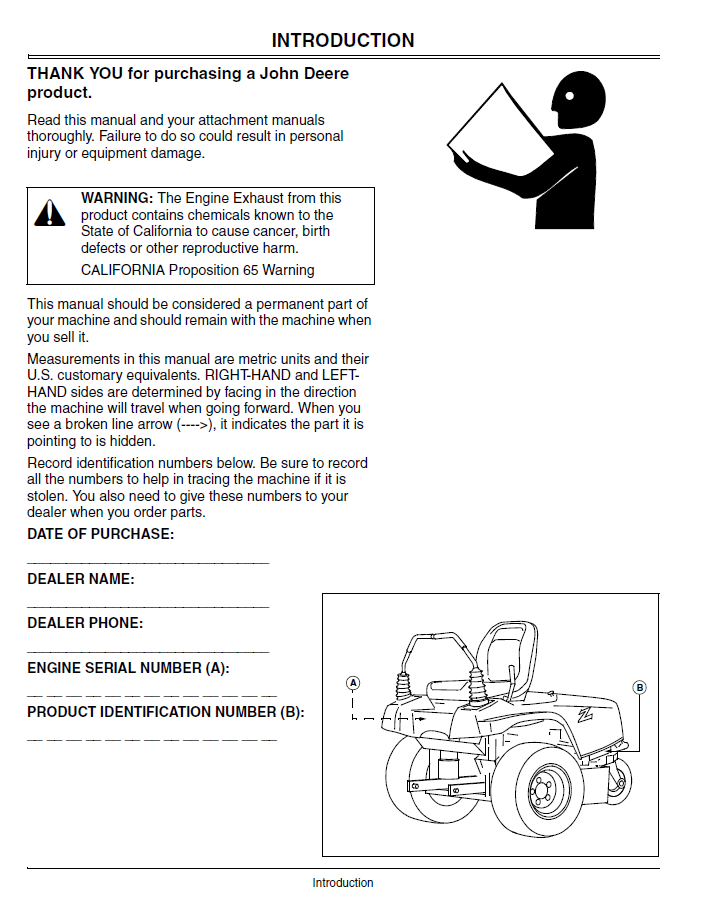 OMM139734 John Deere F620 ZTrak Front Mower Operation & Maintenance Guide