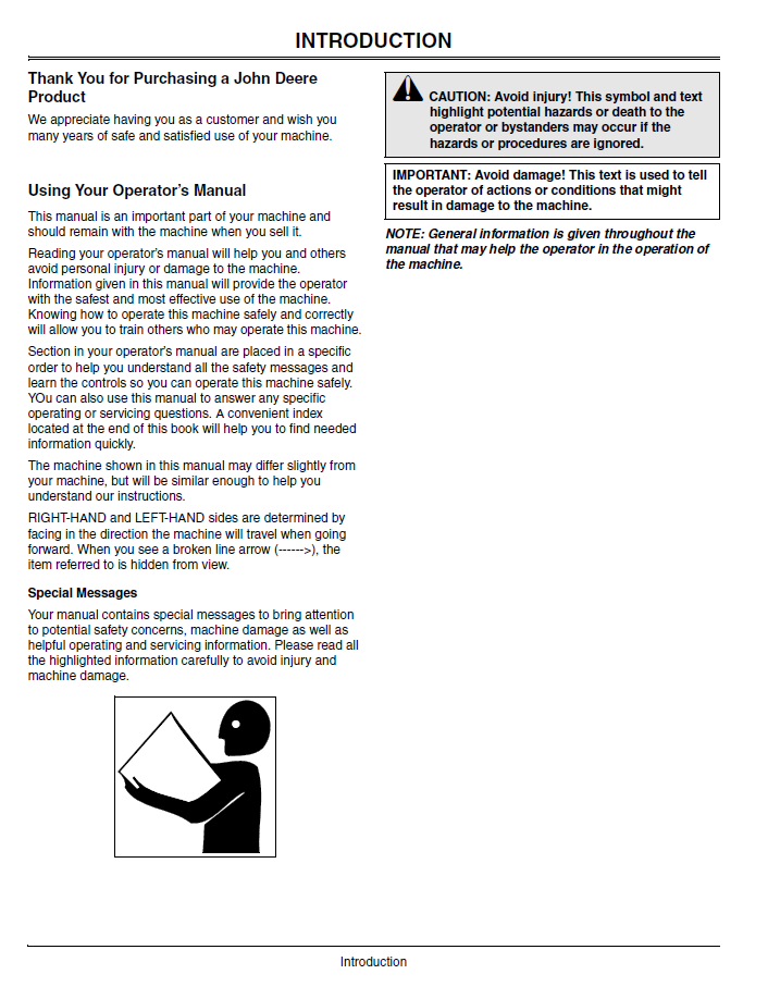 OMM144062 John Deere 724D Snowblower Operation & Maintenance Manual